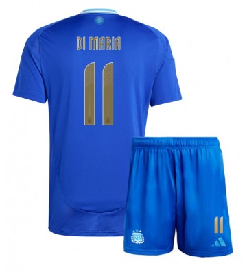 Argentina Angel Di Maria #11 Udebanesæt Børn Copa America 2024 Kort ærmer (+ korte bukser)